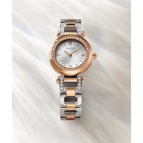 The Watch Boutique Guess Ladies 2-Tone Rose Gold Tone Analog Watch