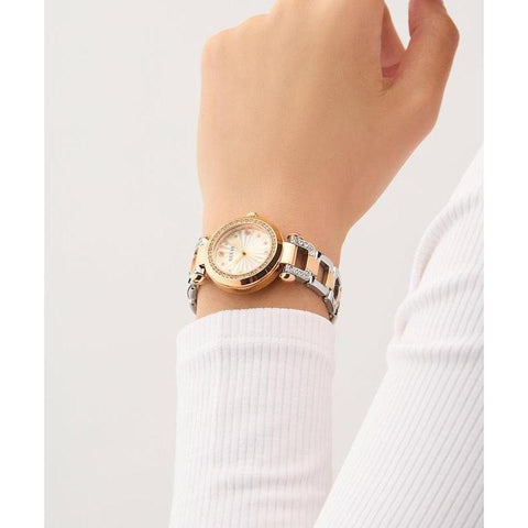 The Watch Boutique Guess Ladies 2-Tone Rose Gold Tone Analog Watch