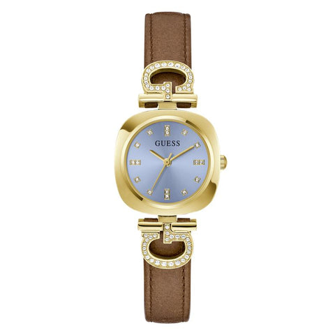 The Watch Boutique Guess Ladies Brown Gold Tone Analog Watch