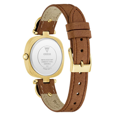 The Watch Boutique Guess Ladies Brown Gold Tone Analog Watch