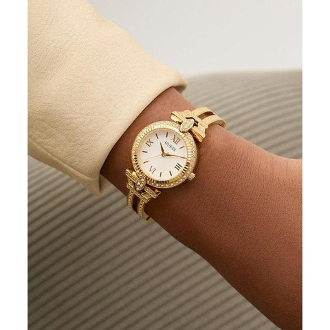 The Watch Boutique Guess Ladies Gold Tone Analog Watch