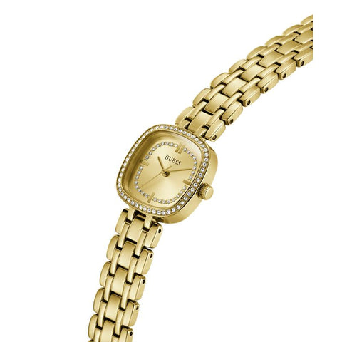 The Watch Boutique Guess Ladies Hazel Gold Tone Diamond-Accented Analog Watch