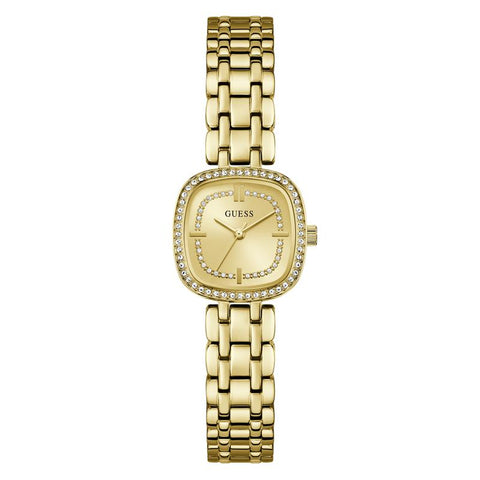 The Watch Boutique Guess Ladies Hazel Gold Tone Diamond-Accented Analog Watch