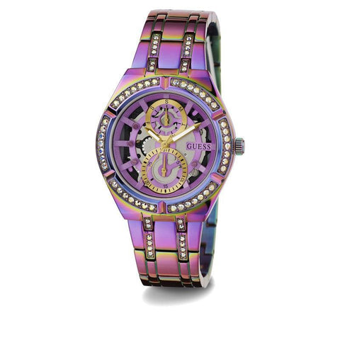 The Watch Boutique Guess Ladies Iridescent Tone Multi-function Watch GW0604L4