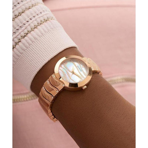 The Watch Boutique Guess Ladies Rose Gold Tone Analog Watch
