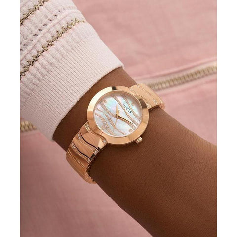 The Watch Boutique Guess Ladies Rose Gold Tone Analog Watch