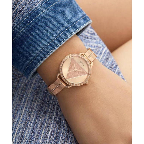 The Watch Boutique Guess Ladies Rose Gold Tone Analog Watch