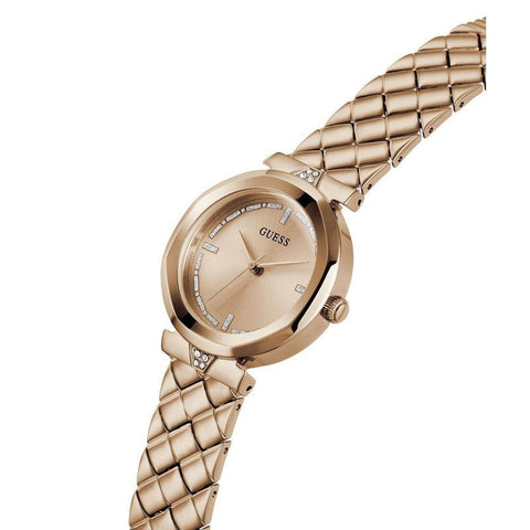 The Watch Boutique Guess Ladies Rose-Gold Tone Analog Watch GW0613L3