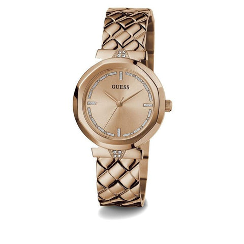 The Watch Boutique Guess Ladies Rose-Gold Tone Analog Watch GW0613L3