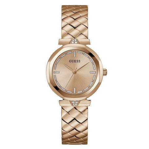 The Watch Boutique Guess Ladies Rose-Gold Tone Analog Watch GW0613L3