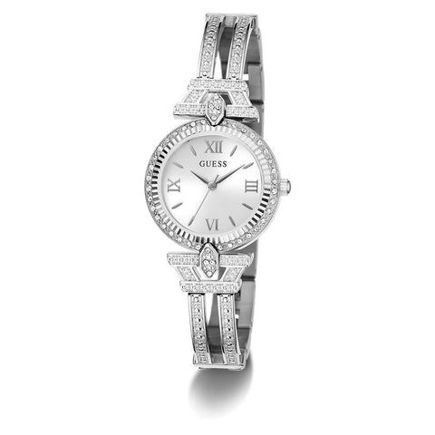 The Watch Boutique Guess Ladies Silver Tone Analog Watch