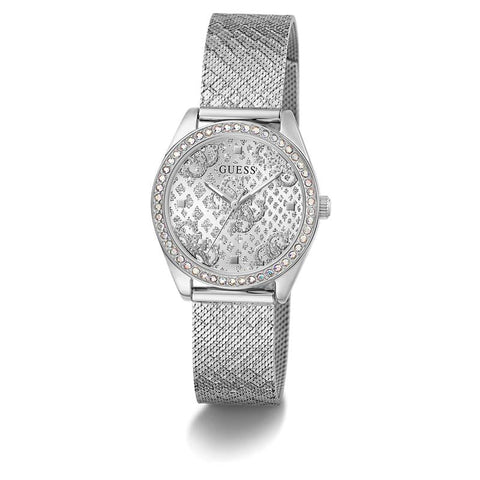The Watch Boutique Guess Ladies Silver Tone Analog Watch