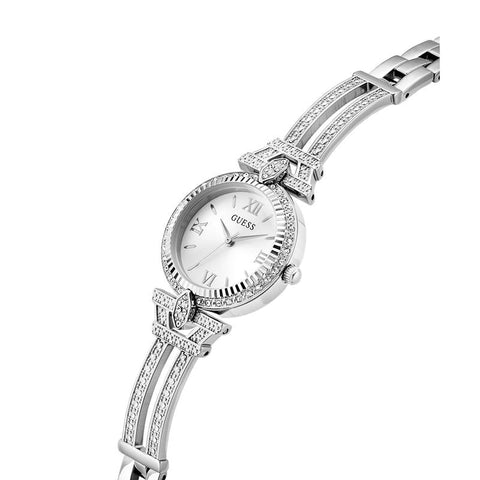 The Watch Boutique Guess Ladies Silver Tone Analog Watch