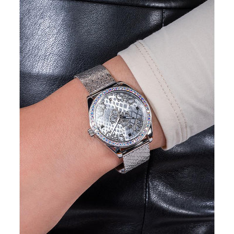 The Watch Boutique Guess Ladies Silver Tone Analog Watch