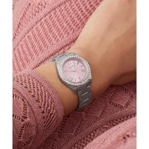 The Watch Boutique Guess Ladies Silver Tone Analog Watch