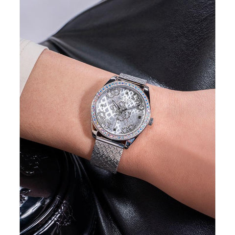 The Watch Boutique Guess Ladies Silver Tone Analog Watch