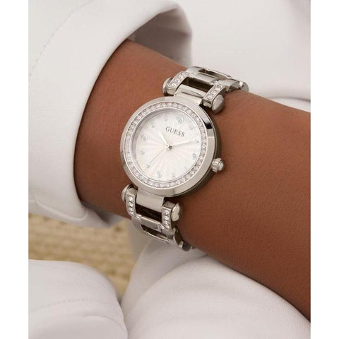 The Watch Boutique Guess Ladies Silver Tone Analog Watch