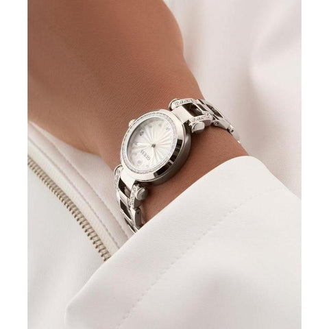 The Watch Boutique Guess Ladies Silver Tone Analog Watch