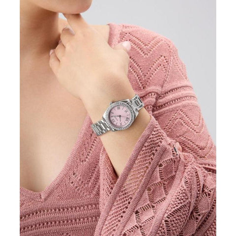 The Watch Boutique Guess Ladies Silver Tone Analog Watch