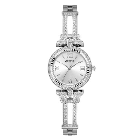 The Watch Boutique Guess Ladies Silver Tone Analog Watch