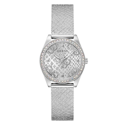 The Watch Boutique Guess Ladies Silver Tone Analog Watch
