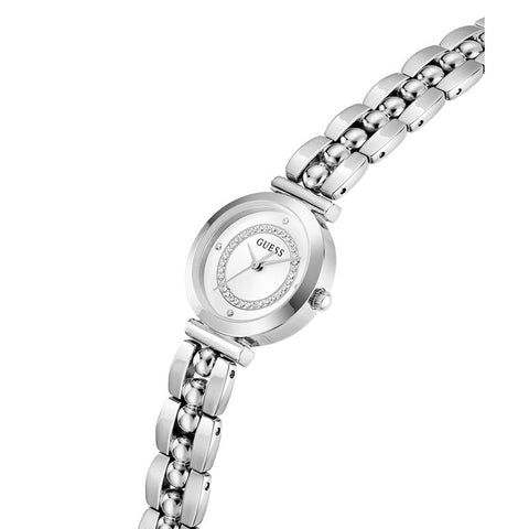 The Watch Boutique Guess Ladies Silver Tone Stainless Steel Analog Watch