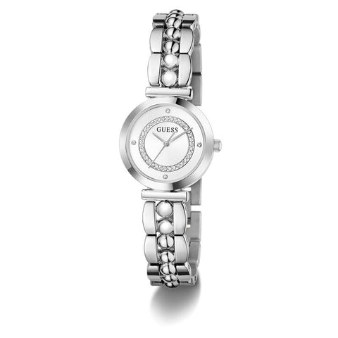 The Watch Boutique Guess Ladies Silver Tone Stainless Steel Analog Watch