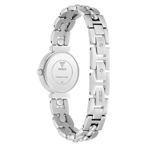 The Watch Boutique Guess Ladies Silver Tone Stainless Steel Analog Watch
