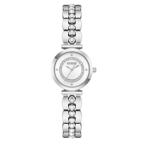 The Watch Boutique Guess Ladies Silver Tone Stainless Steel Analog Watch