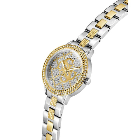 The Watch Boutique Guess Ladies Two-Tone Gold & Silver Analog Watch