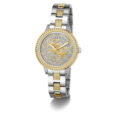 The Watch Boutique Guess Ladies Two-Tone Gold & Silver Analog Watch