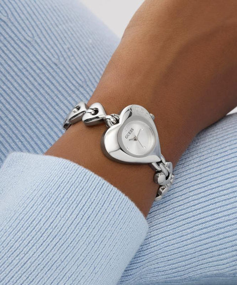 The Watch Boutique Guess Ladies Valerie Silver Tone Analog Watch
