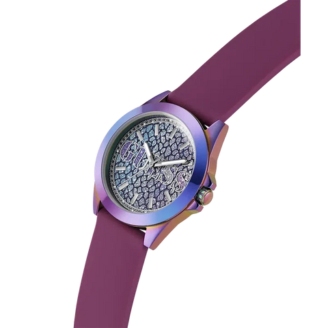 The Watch Boutique Guess Menagerie Animal Print Dial Analogue Watch