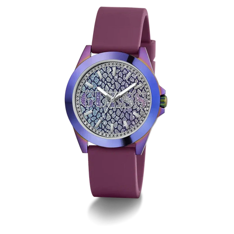 The Watch Boutique Guess Menagerie Animal Print Dial Analogue Watch