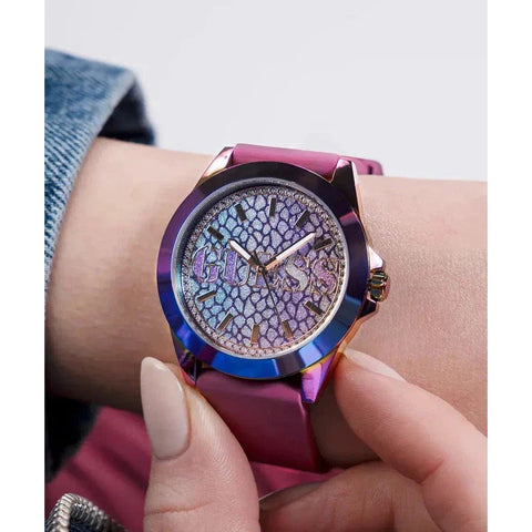 The Watch Boutique Guess Menagerie Animal Print Dial Analogue Watch