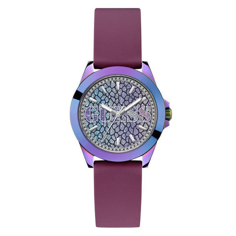 The Watch Boutique Guess Menagerie Animal Print Dial Analogue Watch