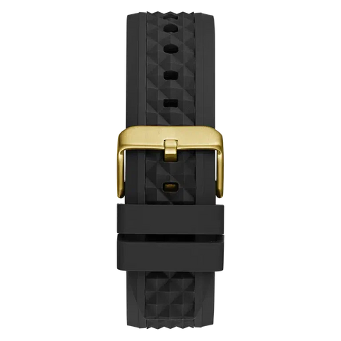The Watch Boutique Guess Mens Black Gold Tone Multi-function Watch
