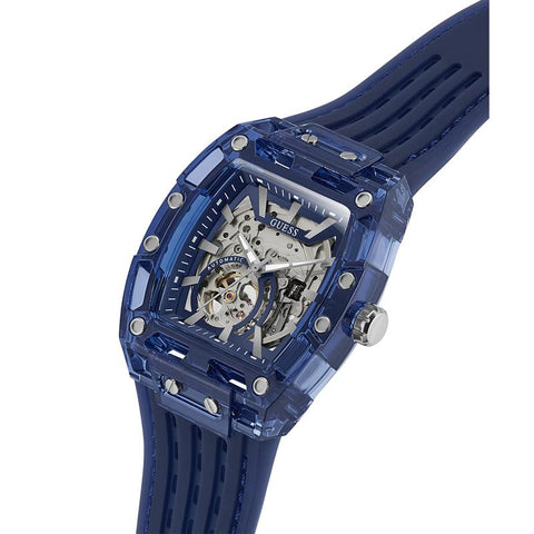 The Watch Boutique Guess Men's Blue Analog Automatic Watch