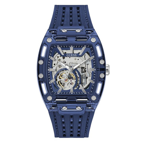 The Watch Boutique Guess Men's Blue Analog Automatic Watch
