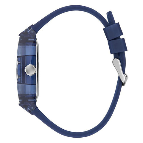 The Watch Boutique Guess Men's Blue Analog Automatic Watch