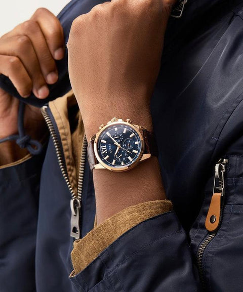 The Watch Boutique Guess Mens Brown Multi-Function Watch