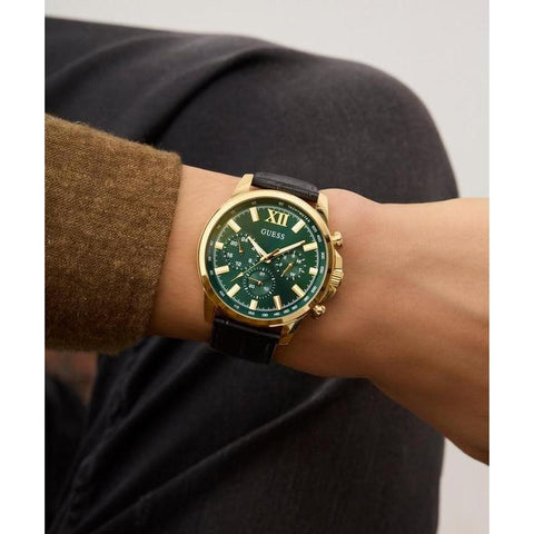 The Watch Boutique Guess Mens Brown Multi-Function Watch