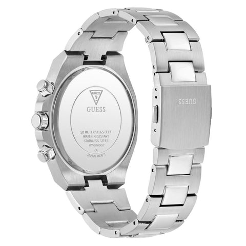 The Watch Boutique Guess Men's Equity Silver Tone Analog Watch