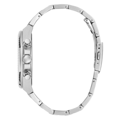 The Watch Boutique Guess Men's Equity Silver Tone Analog Watch
