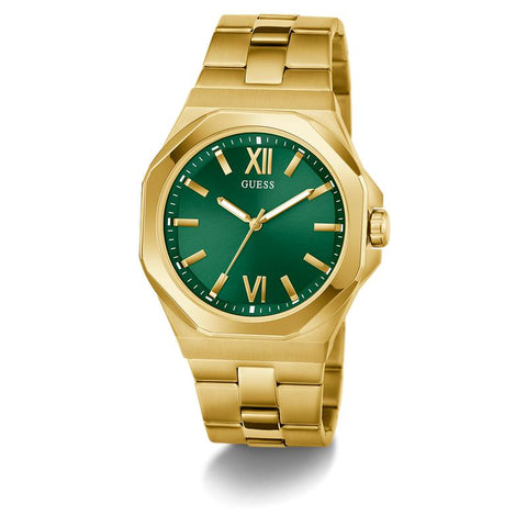 The Watch Boutique Guess Mens Gold Tone Analog Watch