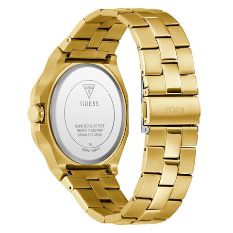 The Watch Boutique Guess Mens Gold Tone Analog Watch