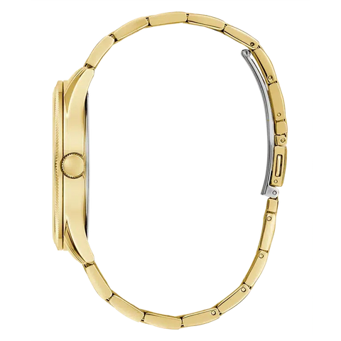 The Watch Boutique Guess Mens Gold Tone Analog Watch GW0626G2