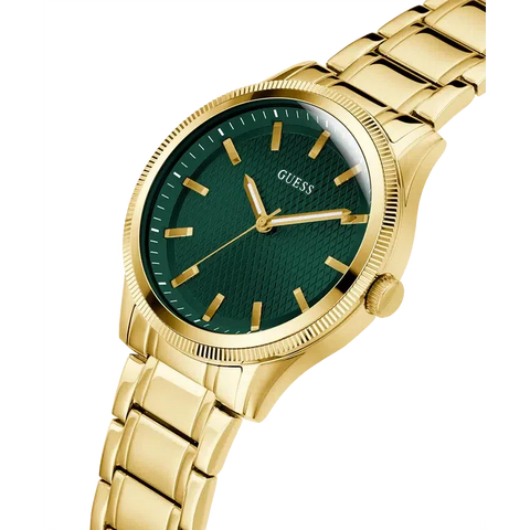 The Watch Boutique Guess Mens Gold Tone Analog Watch GW0626G2