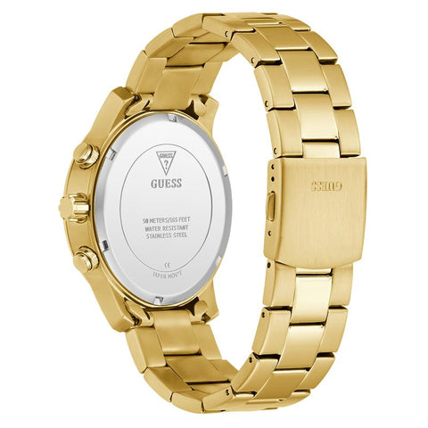 The Watch Boutique Guess Men's Gold-Tone Analog Watch with Champagne Dial