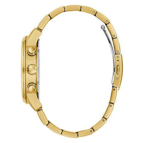 The Watch Boutique Guess Men's Gold-Tone Analog Watch with Champagne Dial